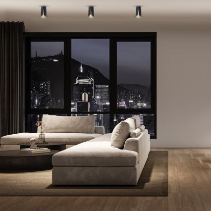 Spotlámpa FLOWER 1xGU10/8W/230V fekete