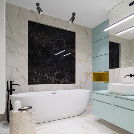 Spotlámpa FLOWER 1xGU10/8W/230V fekete