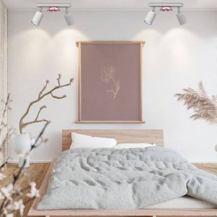 Spotlámpa FLOWER 2xGU10/8W/230V fehér