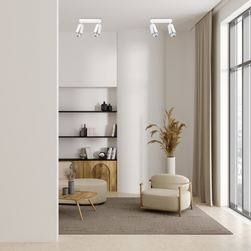 Spotlámpa FLOWER 2xGU10/8W/230V fehér