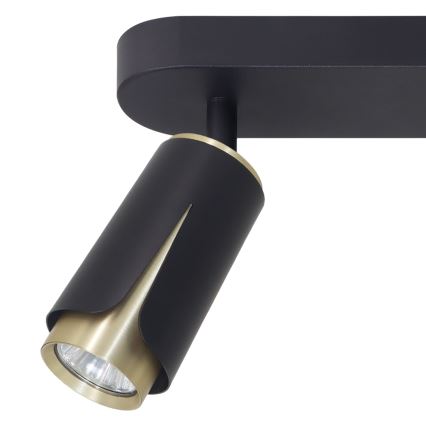 Spotlámpa FLOWER 2xGU10/8W/230V fekete