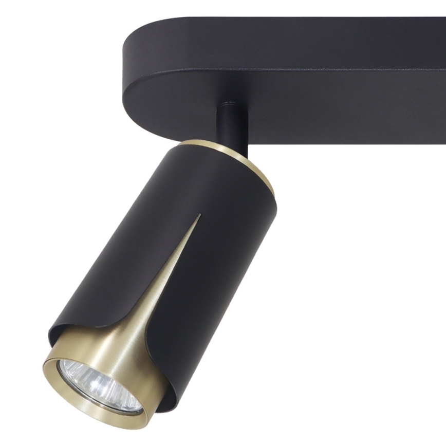 Spotlámpa FLOWER 2xGU10/8W/230V fekete