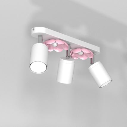 Spotlámpa FLOWER 3xGU10/8W/230V fehér
