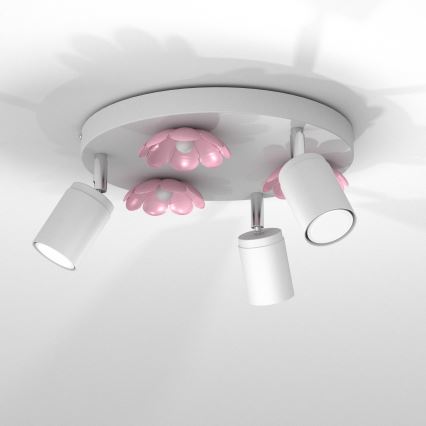 Spotlámpa FLOWER 3xGU10/8W/230V fehér