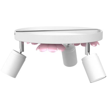 Spotlámpa FLOWER 3xGU10/8W/230V fehér