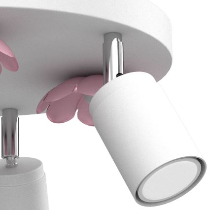 Spotlámpa FLOWER 3xGU10/8W/230V fehér