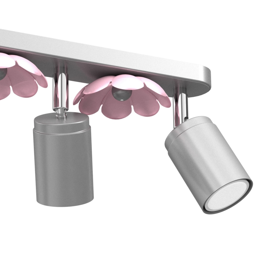 Spotlámpa FLOWER 3xGU10/8W/230V matt króm