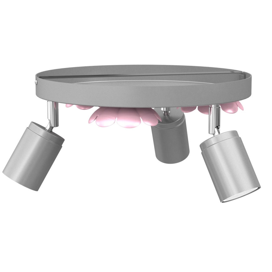 Spotlámpa FLOWER 3xGU10/8W/230V matt króm