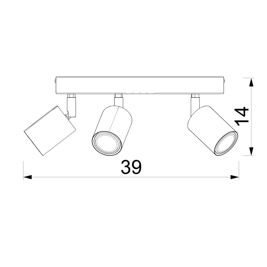 Spotlámpa FUN 5xGU10/8W/230V sárga