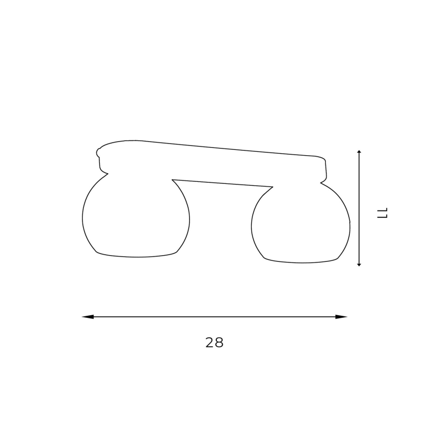 Spotlámpa GALAXY 2xGU10/8W/230V fehér/fényezett króm