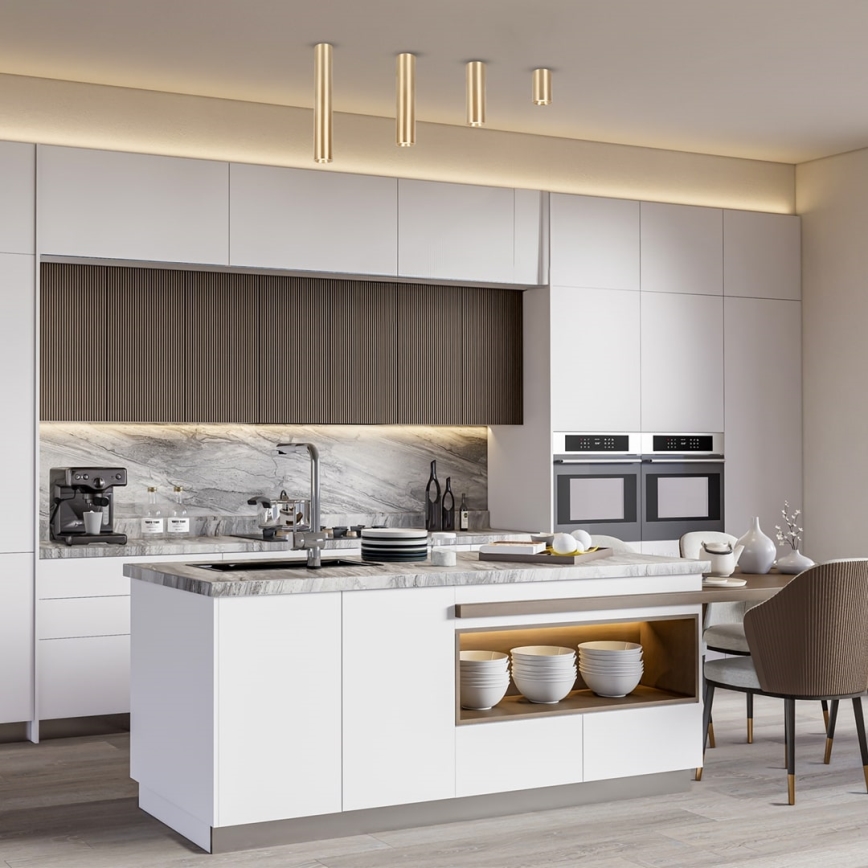 Spotlámpa GENESIS 1xGU10/8W/230V 20 cm arany