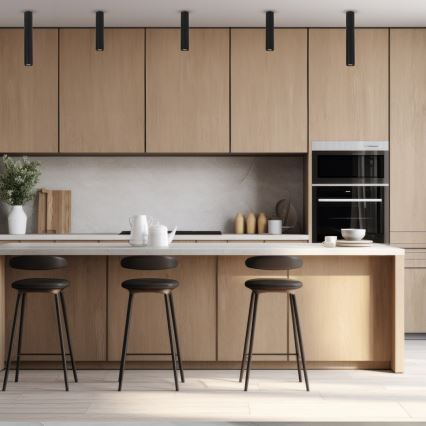 Spotlámpa GENESIS 1xGU10/8W/230V 40 cm fekete