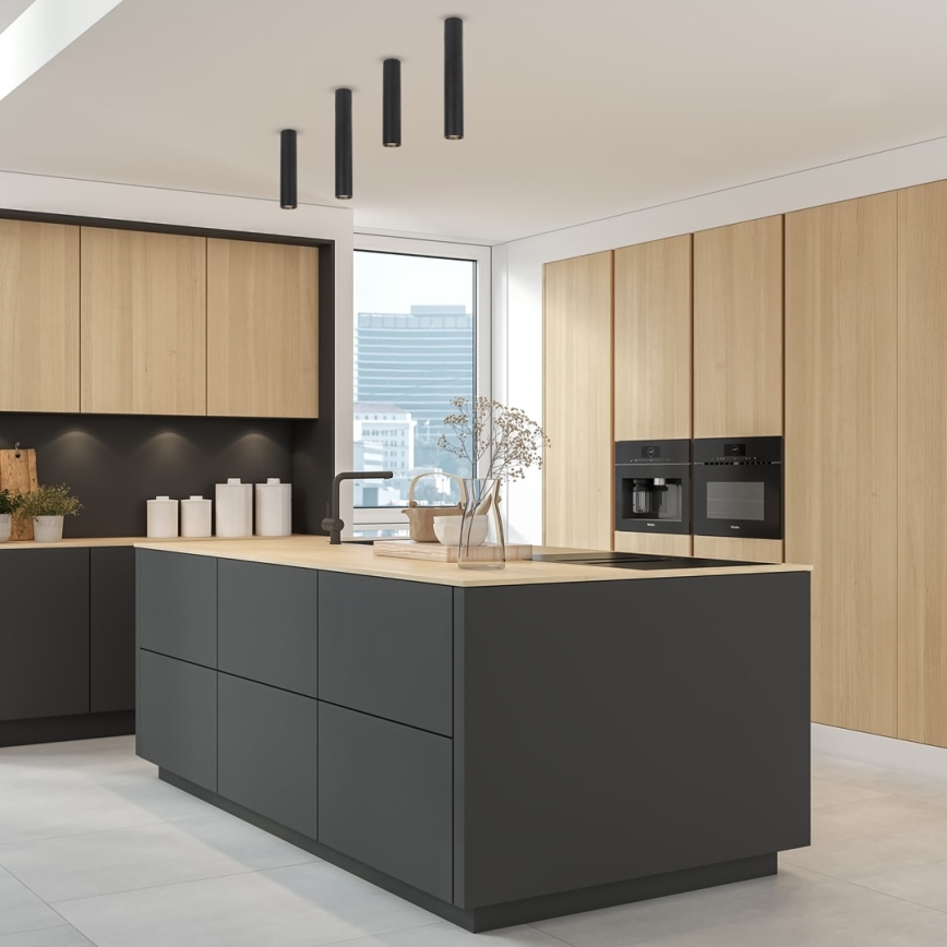 Spotlámpa GENESIS 1xGU10/8W/230V 40 cm fekete