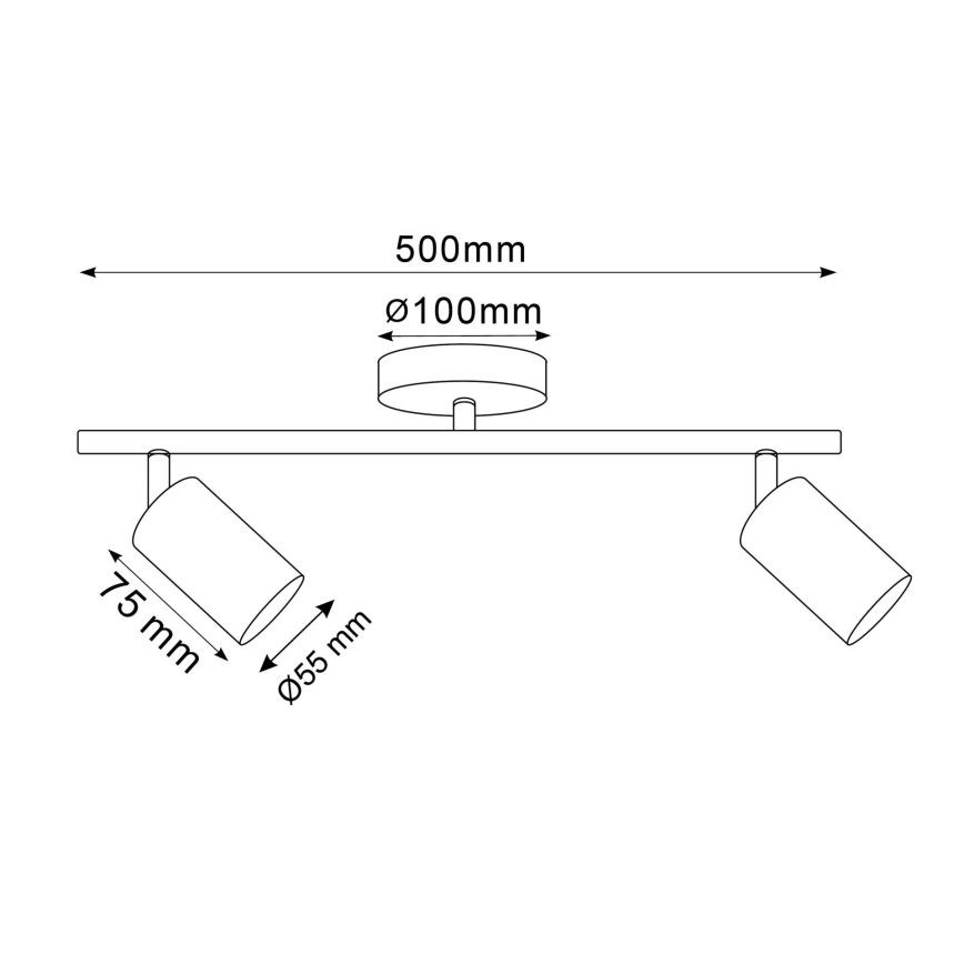 Spotlámpa GOLDI 2xGU10/10W/230V arany