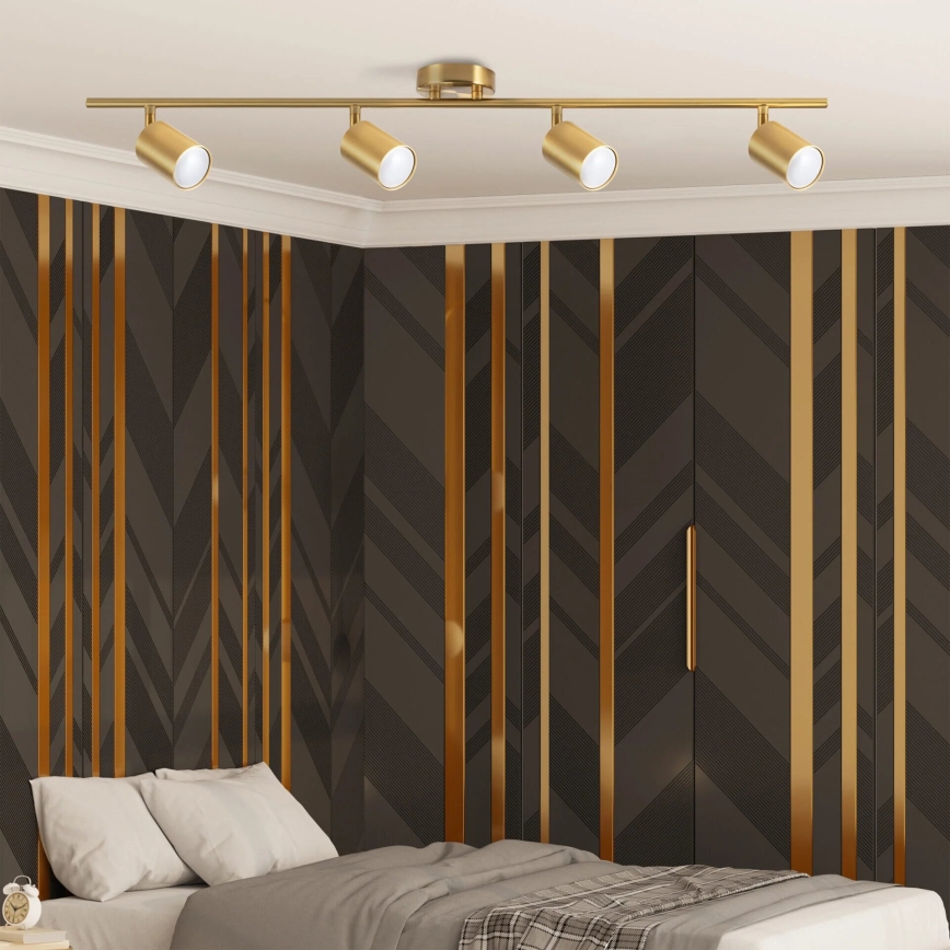 Spotlámpa GOLDI 4xGU10/10W/230V arany