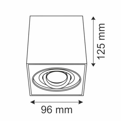 Spotlámpa HADAR Q1 1xGU10/10W/230V fekete