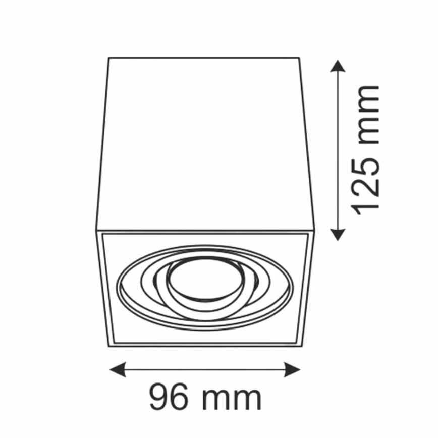 Spotlámpa HADAR Q1 1xGU10/10W/230V fekete