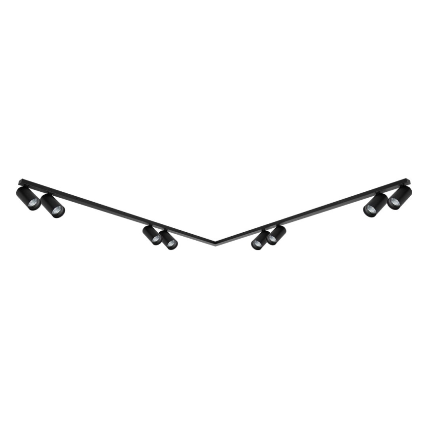 Spotlámpa HERO SPOT 8xGU10/9W/230V fekete