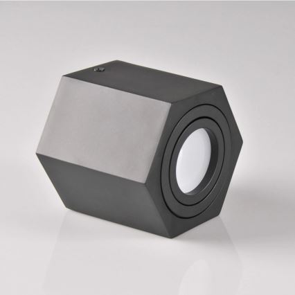 Spotlámpa HEXAGON 1xGU10/10W/230V fekete