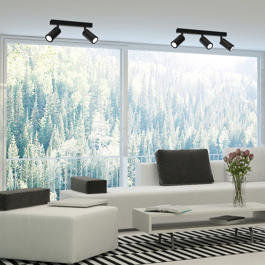 Spotlámpa HUDSON 2xGU10/8W/230V fekete