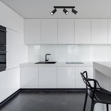 Spotlámpa HUDSON 3xGU10/8W/230V fekete