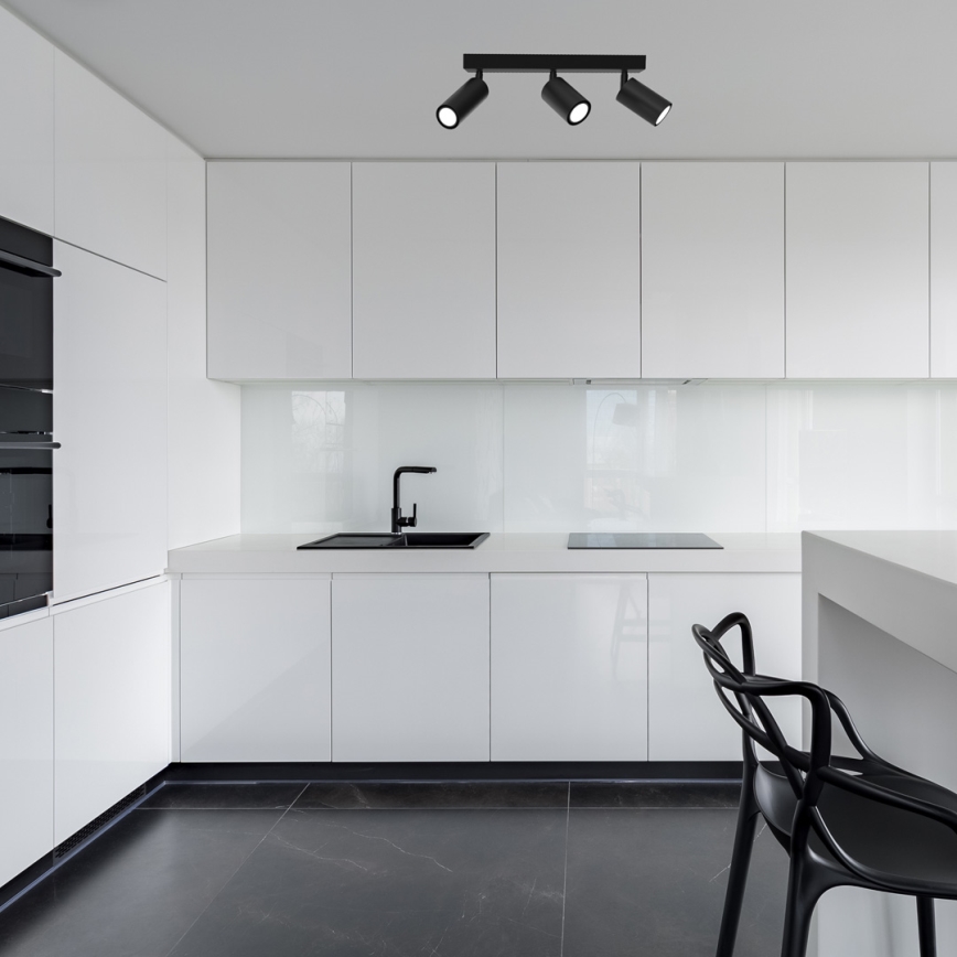 Spotlámpa HUDSON 3xGU10/8W/230V fekete