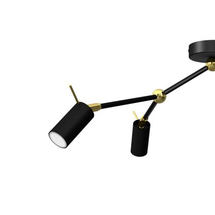 Spotlámpa IRIS 3xGU10/MR11/40W/230V fekete/arany