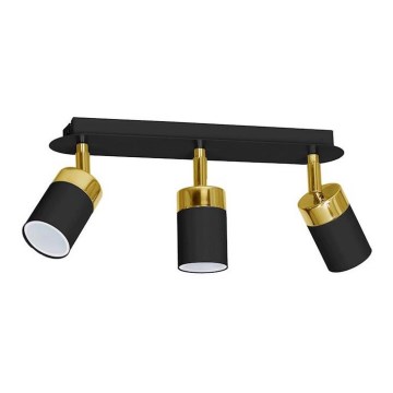 Spotlámpa JOKER 3xGU10/25W/230V fekete/arany