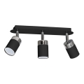 Spotlámpa JOKER 3xGU10/25W/230V fekete/fényes króm
