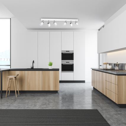 Spotlámpa JOKER 6xGU10/25W/230V fehér/fényes króm