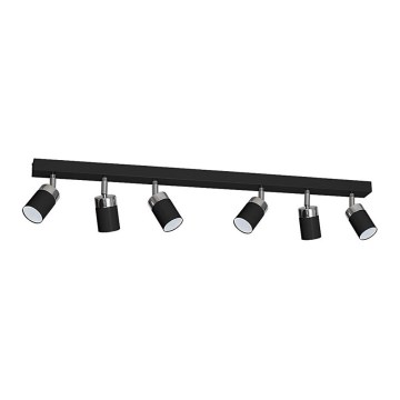 Spotlámpa JOKER 6xGU10/25W/230V fekete/fényes króm