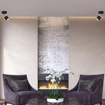 Spotlámpa JOKER BLACK WOOD 1xGU10/8W/230V