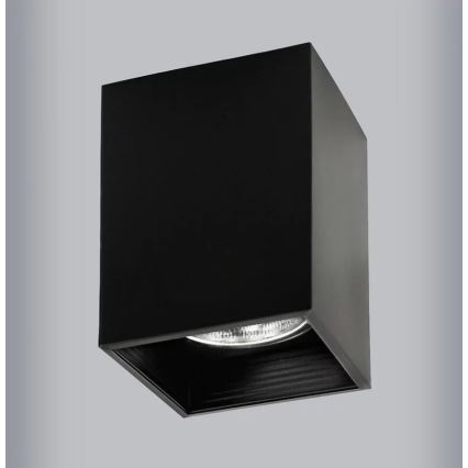 Spotlámpa JUPITER 1xE27/20W/230V 11,7x11,7 cm fekete