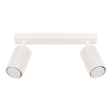 Spotlámpa KARBON 2xGU10/10W/230V krémes