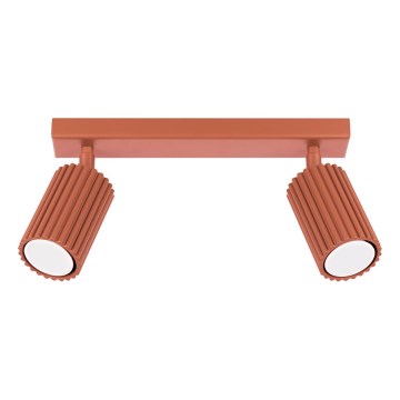 Spotlámpa KARBON 2xGU10/10W/230V piros