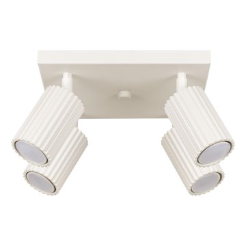 Spotlámpa KARBON 4xGU10/10W/230V krémes