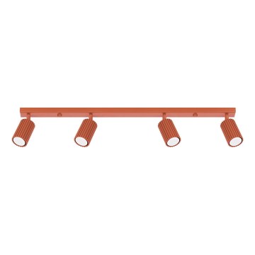 Spotlámpa KARBON 4xGU10/10W/230V piros