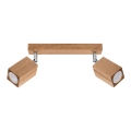 Spotlámpa KEKE 2xGU10/40W/230V tölgy