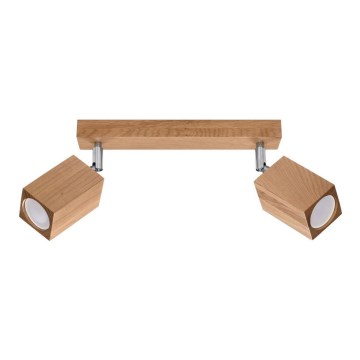 Spotlámpa KEKE 2xGU10/40W/230V tölgy