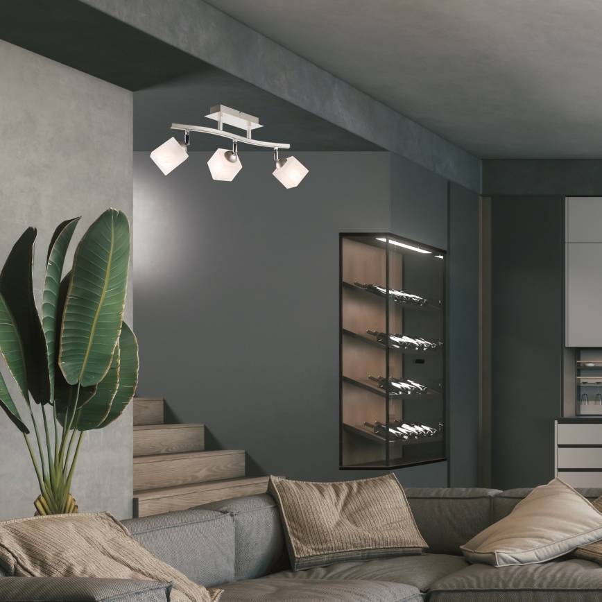 spotlámpa KLARA 3xE14/60W/230V matt króm