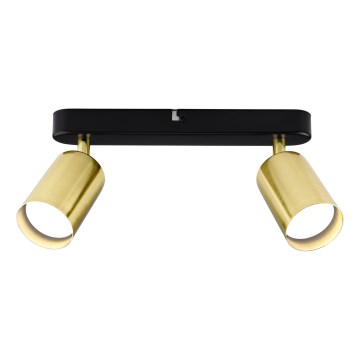 Spotlámpa KONCEPT 2xGU10/35W/230V fekete/arany