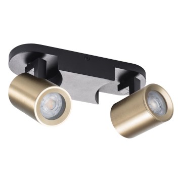 Spotlámpa LAURIN 2xGU10/10W/230V réz/fekete