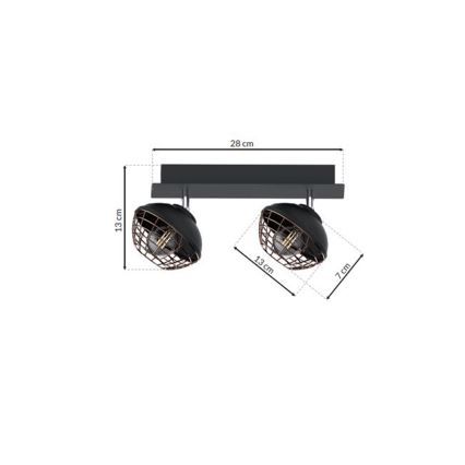 Spotlámpa LOGAN 2xE14/40W/230V