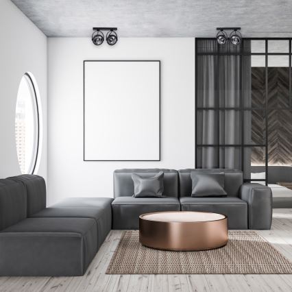 Spotlámpa LUGAR 2xAR111 - GU10/25W/230V