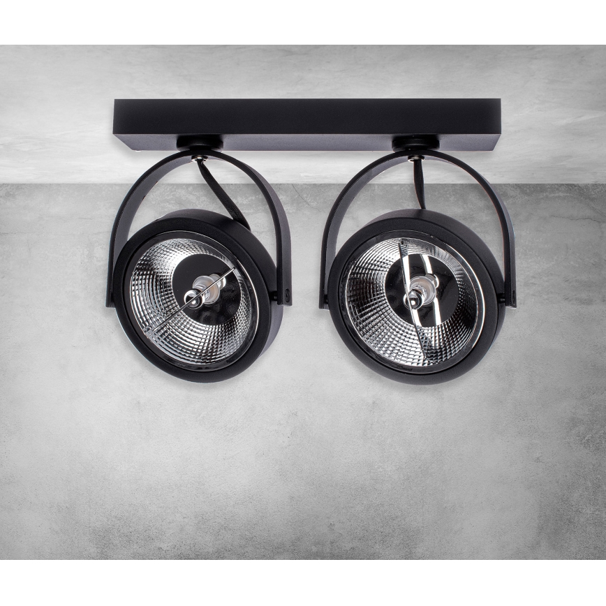 Spotlámpa LUGAR 2xAR111 - GU10/25W/230V