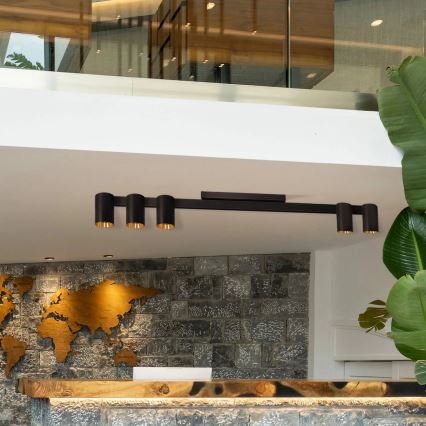 Spotlámpa MARIBEL 5xGU10/10W/230V fekete