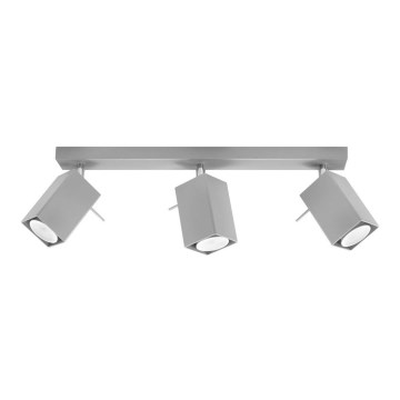 Spotlámpa MERIDA 3xGU10/40W/230V szürke