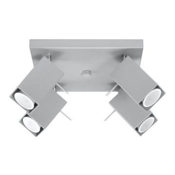 Spotlámpa MERIDA 4xGU10/40W/230V szürke