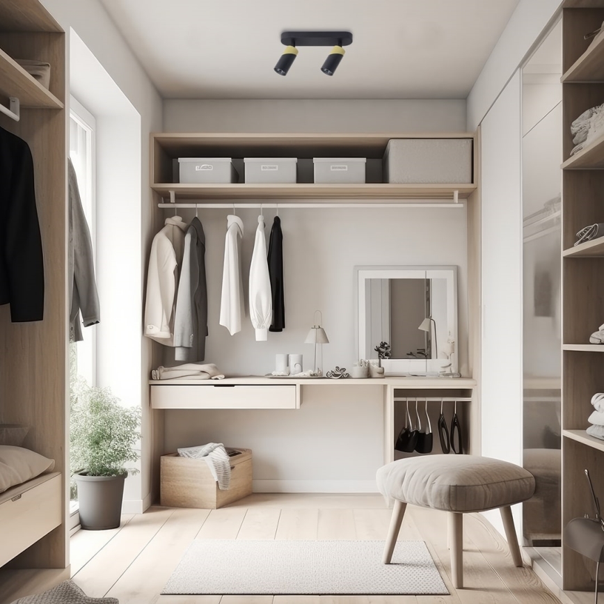 Spotlámpa NEO 2xGU10/8W/230V fekete/arany