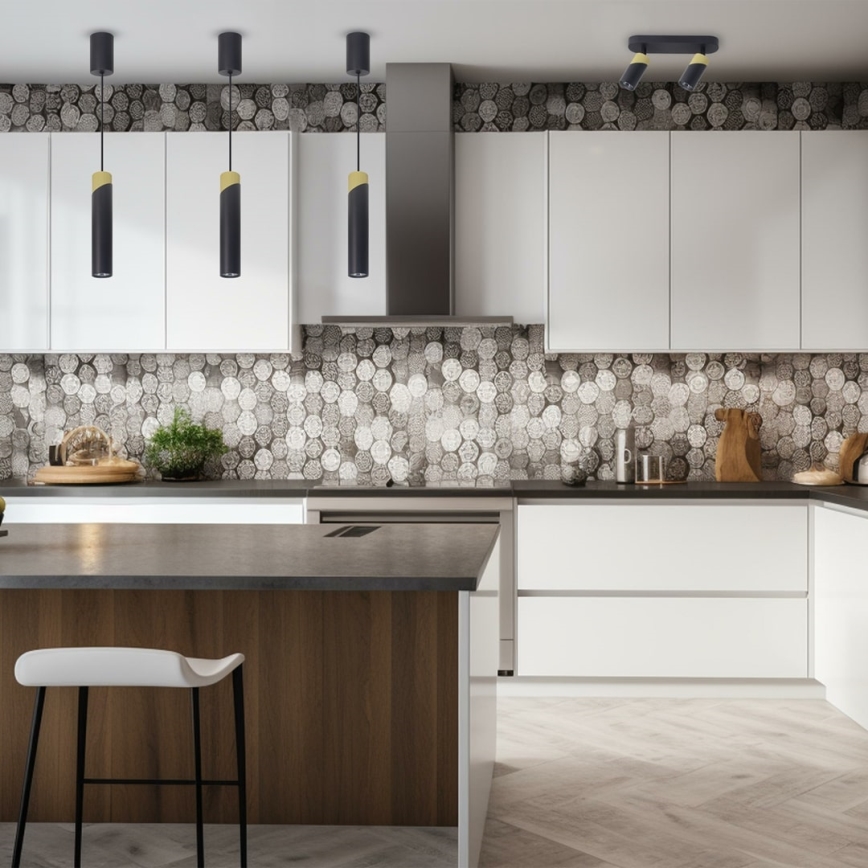 Spotlámpa NEO 2xGU10/8W/230V fekete/arany